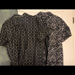 Guess button up dress shirt short sleeve